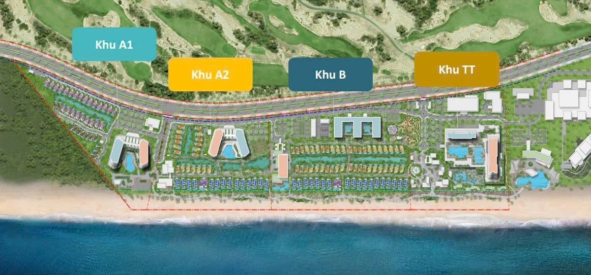4 phân khu của dự án Maia Resort Hồ Tràm